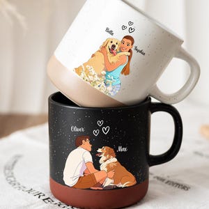 Personalized Photo Pottery Mug, Gift for Mom Dad, Custom Polaroid Photo Mug, Gift from Daughter, Custom Mug Gift for Mom, Picture Cup Gifts