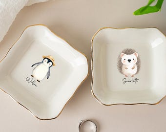 Personalized New Baby Ring Dish, Gift for New Mom, New Baby Keepsake, Custom Ring Dish, Gift For New Home,Gift For New Parents,Best Gift