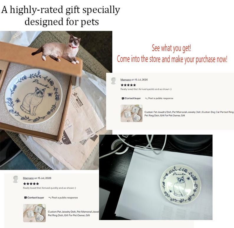 Personalisierte Verschlossene Ringschale, Verlobungsringschale, Hochzeitsgeschenk für paar, Toile De Jouy Ringschale, Geschenk für sie, handgemachter Ringhalter Bild 11