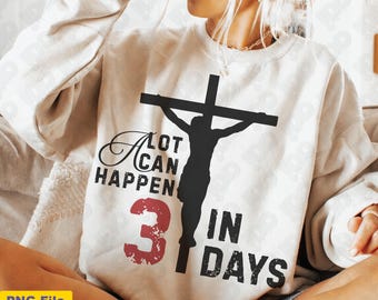 Resurrection Sunday PNG: Christian Cross Shirt Design (Digital Download)
