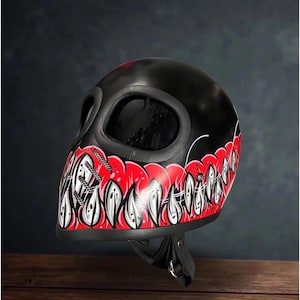 Verkoop! Vintage aangepaste helm XF-GP Alien Venom Cafe Racer Bobber Chopper motorfiets DHL Express