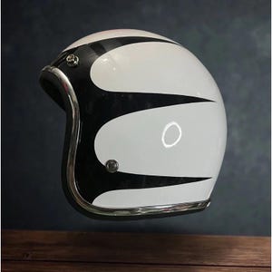 Nieuw! Vintage helm Slimhead 500TX Stripe Basic BOBBER CHOPPER-motorfiets