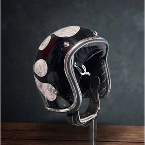 Nieuw! Vintage aangepaste helm Slimhead 500TX Patina Flame Basic BOBBER CHOPPER Cafe Racer motorfiets DHL Express