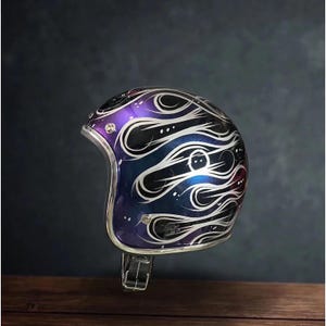 New ! Vintage Slimhead 500TX Raw Flame Chameleon Paint BOBBER CHOPPER Motorbike Dhl Express