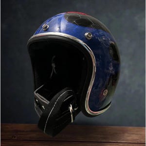 Nieuw! Vintage aangepaste helm Slimhead 500TX Patina Crack BOBBER CHOPPER Cafe Racer motorfiets DHL Express