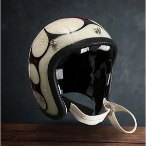 Nieuw! Vintage aangepaste helm Slimhead 500TX RAW Flame BOBBER CHOPPER Cafe Racer motorfiets DHL Express
