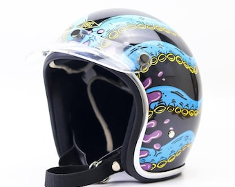 新型ヘルメット スリムヘッド 500TX カスタム スクイッド リクエスト