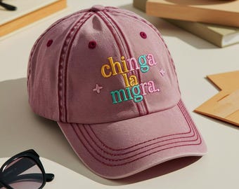 Embroidered Chinga La Migra Hat, Political Abolish Ice Cap