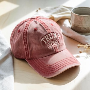 Embroidered Trump 2028 Hat – Embroidered Red MAGA Cap