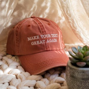 Make Your Text Great Again, Embroidered Hat, Personalized Hat, Custom Baseball Cap, Custom Maga hat, Make America Great Again, Make America
