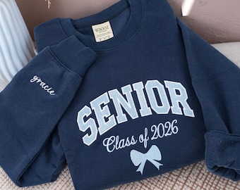 Embroidered Personalized Senior Sweatshirt, Class of 2026