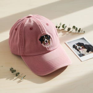 Custom EMBROIDERED Pet Hat Using Pet Photo Personalized Dog Hat Custom Cat Hat Custom Pet Cap Dog Hat Custom Dog Baseball Cap Dog Mom Hat