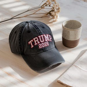 Embroidered Trump 2028 Hat – Embroidered Red MAGA Cap