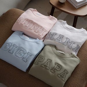 Embroidered Grandma Shirt, Gigi Shirt, Gift for Grandma, Nana Shirt, New Grandma Gift, Embroidered Grandma, College Block, Gift For Family