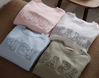 Camisa bordada para abuela, camisa Gigi, regalo para abuela, camisa Nana, regalo para nueva abuela, abuela bordada, regalo para la familia