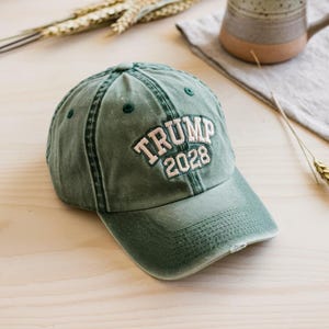 Embroidered Trump 2028 Hat – Embroidered Red MAGA Cap