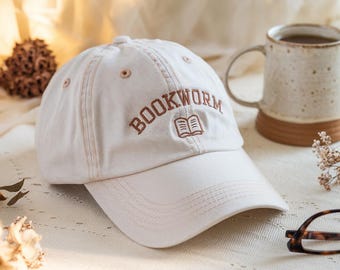 Book Lover Club EST. 2026 Two-Tone Cap - Cream & Forest Green Book Club Hat - Etsy main image 3