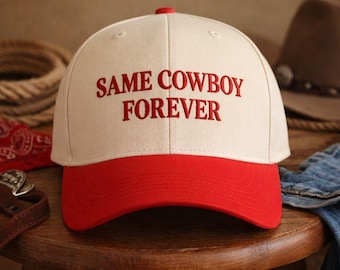 Gorra de béisbol "El mismo vaquero para siempre", gorra de despedida de soltera, gorra de novia, novia campestre, regalo de despedida de soltera
