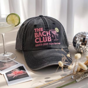 Embroidered Bachelorette Washed Hat, Social Club Bachelorette Party Hat, Bachelorette Party Hats, Drinking Hats, Bachelorette Party Favors
