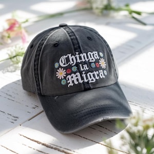 Anti ICE Hat, Abolish ICE Hat, Chinga La Migra Hat, Anti Deportations Hat, Fdt Maga , Mexican Pride, Mexican Folkart, Liberal Protest Hat