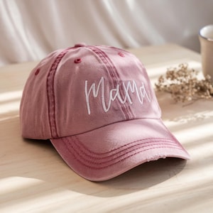 Custom Embroidered Mama Hat, Mama Baseball Cap, Mom Hat, Mother&#39;s Day Gift, New Mom Hat, Mom Birthday, Mommy Daddy Hat, Pregnancy Reveal