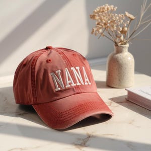Embroidered Grandma Hat, Gigi Hat, Mama Hat, Gift for Grandma, Nana Hat, New Grandma Gift, Embroidered Grandma Hat, Caps, College Block hat