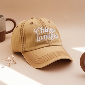 Embroidered Chinga La Migra Hat, Chinga La Migra Cap, Abolish Ice Political Hat DACA Hat Liberal Hat Immigrant Rights Hat Social Justice Hat
