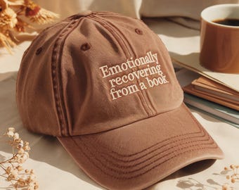 Embroidered Bookish Hat, Funny Book Lover Gift, Unisex Dad Hat