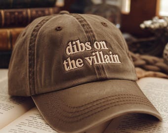 Embroidered Dark Romance Hat, Villain Era, Book Club Cap
