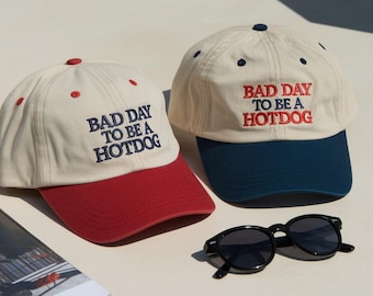 Bad Day To Be a Hot Dog Embroidered Trucker Hat