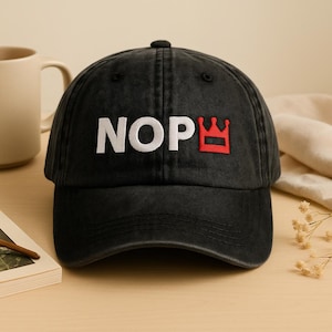 No Kings Hat, No Kings In America Hat, Patriotic Hat, NOPE Hat, Political Hat, Pro Democracy, Anti Trump Hat, Democracy Embroidered Hat