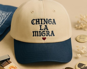 Sombrero bordado Chinga La Migra, gorra política Abolish Ice
