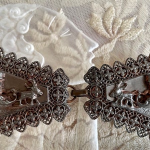 Art Nouveau Mythical Creature Metal Belt Buckle