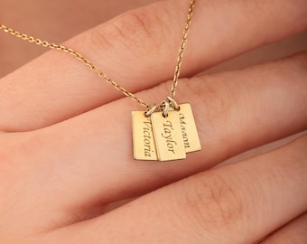 Aangepaste bestelling: gepersonaliseerde staafketting (925 sterlingzilver)