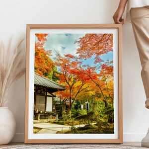 Kyoto Print, Herbst Wand Kunst, Kyoto Poster, Foto Geschenke, Kultur Kunst, Japanische Fotografie Druck, Landschaft Porträt Foto von James Emmett
