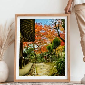 Kyoto Print, Herbst Wand Kunst, Kyoto Poster, Foto Geschenke, Kultur Kunst, Japanische Fotografie Druck, Landschaft Porträt Foto von James Emmett