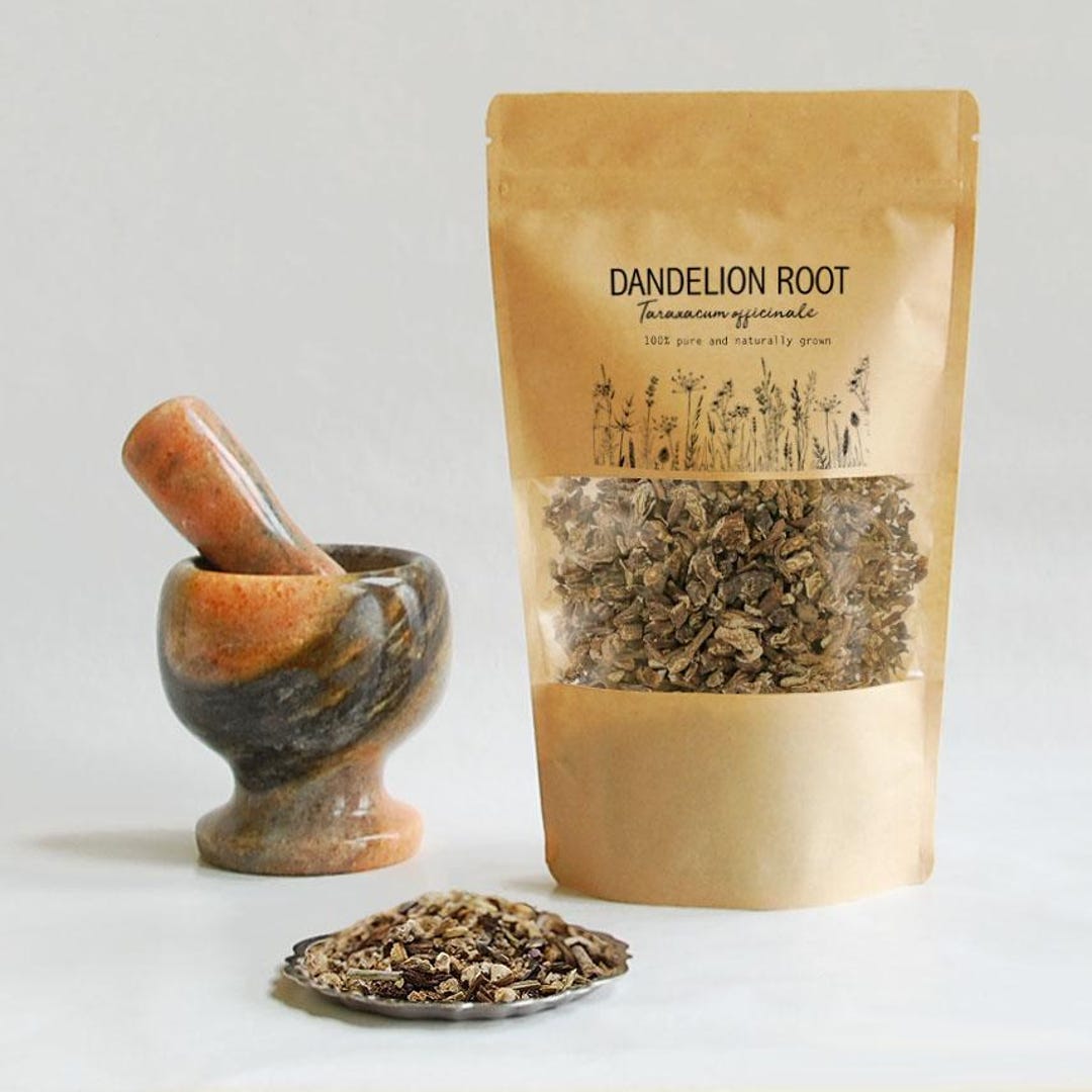 Dandelion Root Tea - Pure Cut Herb For Liver Support & Detox (50g) By Herbal Remedies By J.