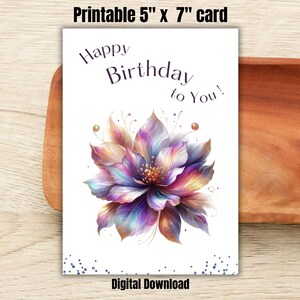 Alles Gute zum Geburtstag druckbare Card.Digital Download.Printable alles Gute zum Geburtstag Card.Lustige Geburtstagskarten 5 x 7 "