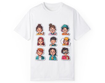 Camiseta con gráfico de emoji divertido: ropa informal unisex