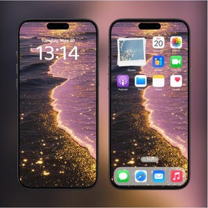 Live Feng Shui and Natural Energy Gold and Pink Wave V1 Aesthetic Phone Live Wallpaper | MP4 & JPG | Nature Theme | Instant Download|