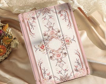 Retro Flowers iPad 2025 11/10th Case, iPad Pro 11" 12.9'' 13'' Case,iPad Air 7/6/5/4 Case, iPad mini 6/7 Case, iPad Cover With Pen Slot