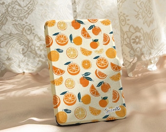 Painted Oranges Personalization Kindle Case, All New Kindle 12th Gen 2024 Case, Kindle 10th/11th Case, Kindle Oasis Case Kobo/Fire HD Case