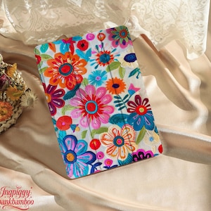 Embroidery Flower Printing iPad 2025 (A16) 11/10/9/8th Case, iPad Pro 11" 12.9'' 13'' Case, iPad Air 2026 8/7/6/ Case, iPad mini 6/7 Case