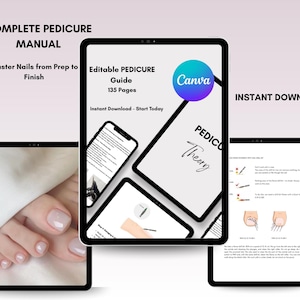 Editable Pedicure Theory Guide for Professionals (Canva Template)