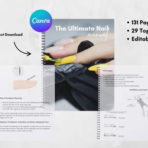 Editable Manicure Training Manual, Online Nail Course, Editable  Canva Ebook Template, E-File, Gel Polish, BIAB, Digital Download