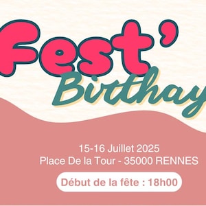 Carte d’Invitation Digitale – Fête à la Plage (Template Canva)