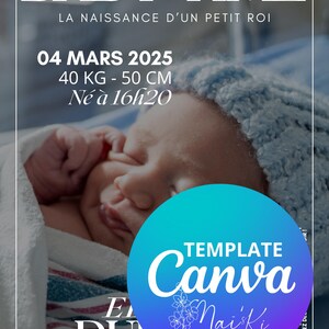 Annonce de naissance - format magazine
