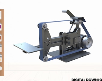 Industrielle Bandschleifmaschine - Einstellbares Schleifsystemprojekt