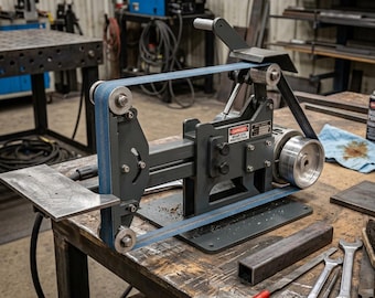 Industrial Belt Sander Machine – Adjustable Grinding System Project