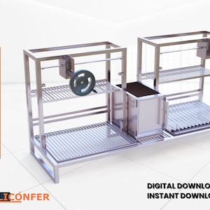 Double Grill CNC File, Backyard Barbecue (Digital Download)